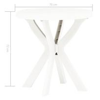 Lauko stalas VLX 48796, baltas