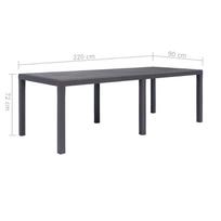 Lauko stalas VLX 45609, rudas