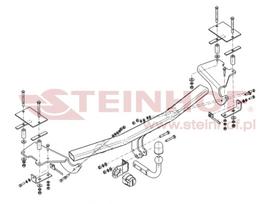 alfa romek 159 - Kablys Alfa Romeo 159 (2005-2011) fiksuotas - 2 nuotrauka