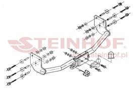 i automobiliu - Kablys Mercedes Vito I (1996-2003) fiksuotas - 2 nuotrauka