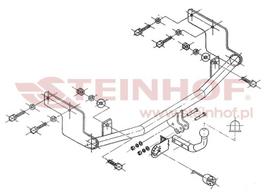 i automobiliu - Kablys Mitsubishi Carisma I (1995-1999) fiksuotas - 2 nuotrauka