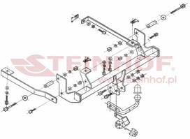 automobiliai citroen c8 - Kablys Citroen C8 (2002-2014) fiksuotas - 2 nuotrauka