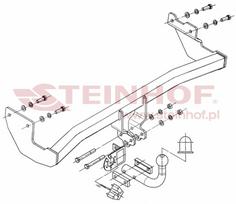 hyundai kablys - Kablys Hyundai Getz Facelift (2005-2011) fiksuotas - 2 nuotrauka