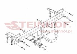 i automobiliu - Kablys Kia Carnival I (1998-2005) fiksuotas - 2 nuotrauka