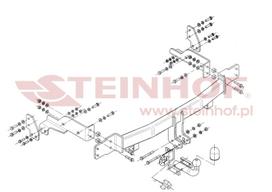 i automobiliu - Kablys Kia Sorento I Facelift (2007-2009) fiksuotas - 2 nuotrauka
