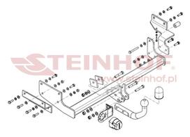 kabliai volvo - Kablys Volvo S40 I Facelift (2000-2004) fiksuotas - 2 nuotrauka