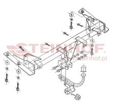 kablys automobiliui - Kablys Volkswagen Caddy III (2003-2020) fiksuotas - 2 nuotrauka