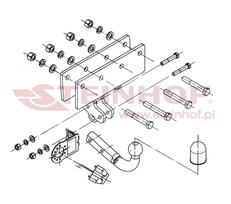 automobiliu jeep - Kablys Jeep Commander (2006-2010) fiksuotas - 2 nuotrauka