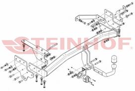 automobiliu kabliai - Kablys Infiniti EX Facelift (2012-2014) fiksuotas - 2 nuotrauka