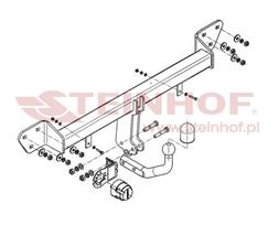 bmw kablys - Kablys BMW 7 E65/E66 Facelift (2005-2008) fiksuotas - 2 nuotrauka