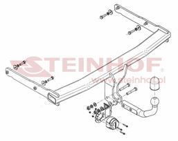 kablys audi a6 c7 - Kablys Audi A6 C7 Allroad (2012-2018) fiksuotas - 2 nuotrauka