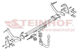 kabliai automobiliams peugeot - Kablys Peugeot 508 I (2010-2014) nuimamas - 2 nuotrauka