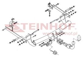 kabliai automobiliams peugeot - Kablys Peugeot Expert II (2007-2016) nuimamas - 2 nuotrauka