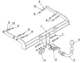 auto kabliai - Kablys Ford S-Max I (2006-2015) nuimamas be spynos - 2 nuotrauka