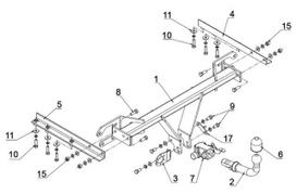 subaru outback kablys - Kablys Subaru Outback IV (2009-2014) nuimamas be spynos - 2 nuotrauka