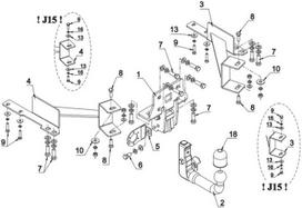 Kablys Toyota Land Cruiser J120 (2003-2009) nuimamas su spyna