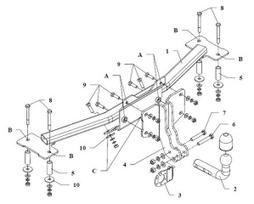 kablys opel - Kablys Opel Kadett E (1984-1991) fiksuotas - 2 nuotrauka