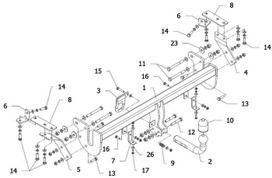 citroen c4 kablys - Kablys Citroen C4 Aircross (2012-2017) fiksuotas - 2 nuotrauka