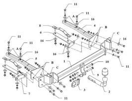 bmw kablys - Kablys BMW 3 E36 (1993-1999) fiksuotas - 2 nuotrauka