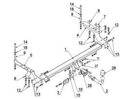 Pirkti Kablys Subaru Forester I (1997-2002) nuimamas be spynos - Photo 2