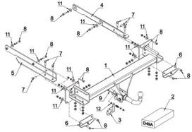 Pirkti Kablys Mercedes GL Class X164 (2006-2012) nuimamas be spynos - Photo 2