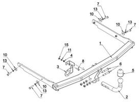 kabliai automobiliams ford c max - Kablys Ford C-Max I (2007-2010) nuimamas be spynos - 2 nuotrauka