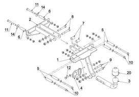 auto kabliai - Kablys Fiat Strada (1999→) fiksuotas - 2 nuotrauka