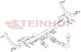 kablys 307 - Kablys Peugeot 307 Facelift (2005-2008) Nuimamas su spyna - 2 nuotrauka