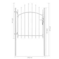 Sodo vartai, balti, 1x1,75m, plienas