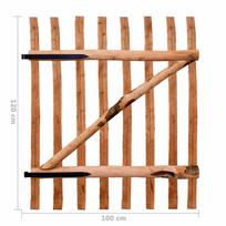 Tvoros vartai, impregnuota lazdyno mediena, 100x120cm