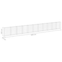 Gabiono siena su dangčiais, 900x30x100cm, galvanizuotas plienas