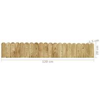 Pertvaros ritinys, žalias, 120cm, impregnuota pušies mediena