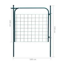 Sodo tvoros vartai 100 x 100 cm, antracito spalvos