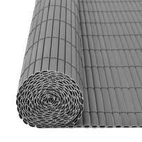 Dvipusė sodo tvora, pilka, 150x500cm, PVC