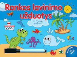 uzduotys vaikams - Rankos lavinimo užduotys 3-4 metų vaikams. Su flomasteriu - 1 nuotrauka