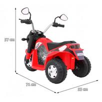 triratis elektrinis vaikams - Elektrinis triratis motociklas "Minibike", raudonas - 2 nuotrauka