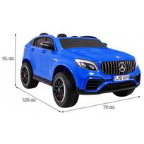 elektromobilis vaikams mercedes glc - Vaikiškas elektromobilis "Mercedes GLC 63S" Mėlynas - 2 nuotrauka