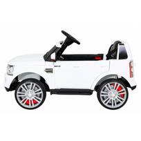 vaikiskas elektromobilus - Elektromobilis "Land Rover Discovery", baltas - 3 nuotrauka