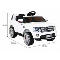 vaikiskas elektromobilus - Elektromobilis "Land Rover Discovery", baltas - 5 nuotrauka