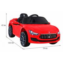 Elektromobilis  Maserati Ghibli , raudonas