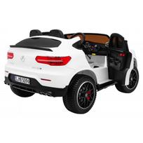 mercedes benz glc 63s - Vienvietis elektromobilis „Mercedes Benz GLC 63S“, baltas - 7 nuotrauka