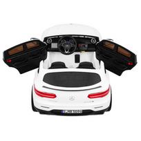 mercedes benz glc 63s - Vienvietis elektromobilis „Mercedes Benz GLC 63S“, baltas - 8 nuotrauka