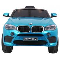 bmw x6 elektromobilis - Vaikiškas elektromobilis  BMW X6M  Mėlynas - lakuotas - 3 nuotrauka