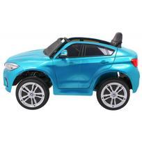 bmw x6 elektromobilis - Vaikiškas elektromobilis  BMW X6M  Mėlynas - lakuotas - 4 nuotrauka