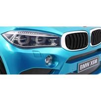 bmw x6 elektromobilis - Vaikiškas elektromobilis  BMW X6M  Mėlynas - lakuotas - 12 nuotrauka