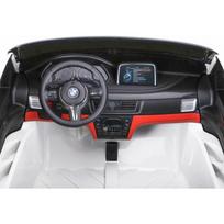 elektromobiliai vaikams bmw - Dvivietis elektromobilis "BMW X6M XXL", baltas - 8 nuotrauka