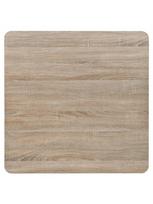 80x80 stalas - Bistro staliukas, MDF ir plienas, kvadratinis, 80x80x75cm, ąžuolo sp. - 4 nuotrauka