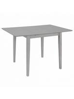 Išskleidžiamas valgomojo stalas, pilkas, (80x120)x80x74 cm, MDF