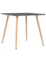 valgomojo pilkas stalas - Valgomojo stalas, pilkos ir ąžuolo spalvos, 80,5x80,5x73cm, MDF - 2 nuotrauka
