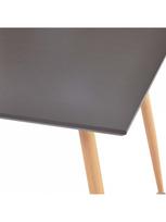 valgomojo pilkas stalas - Valgomojo stalas, pilkos ir ąžuolo spalvos, 80,5x80,5x73cm, MDF - 3 nuotrauka